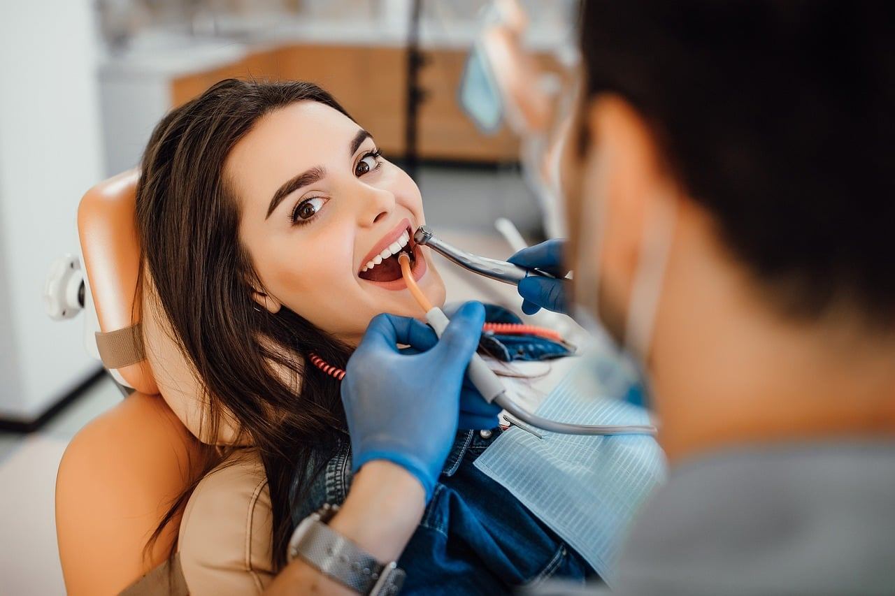 Smiling patient in the dental chair at Brightwater