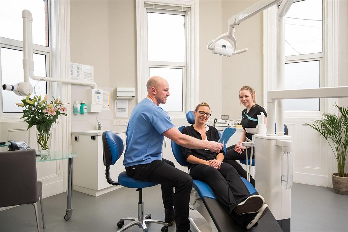 Bright, modern treatment room at Brightwater